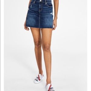 Tommy Jeans Denim Distressed Skirt
